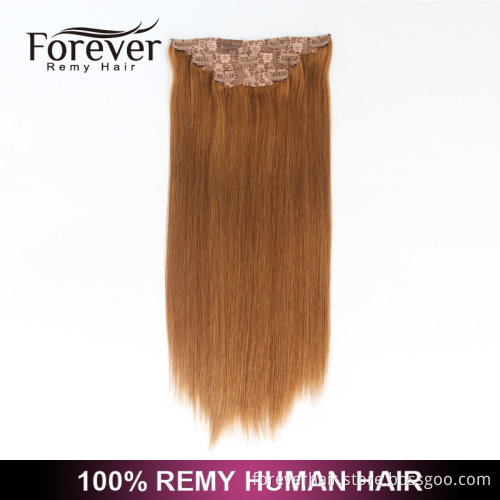 Forever High Quality Wholesale Price Accept OEM ODM 100 Remy All Color Clip In Hair Extension